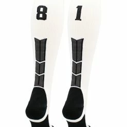 Best Sale โจ MadSportsStuff ๐ฅ Softball ๐งฆ Socks White Player ID Custom Number Over The Calf ๐งฆ Socks For ๐ฅ Softball โพ Baseball Football Boys And ๐ง Girls ๐งจ 152 MadSportsStuff Softball Socks White Player ID Custom Number Over The Calf Socks For Softball Baseball Football Boys And Girls