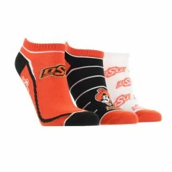 TCK Oklahoma State Cowboys No Show Socks Full Field 3 Pack All Schools