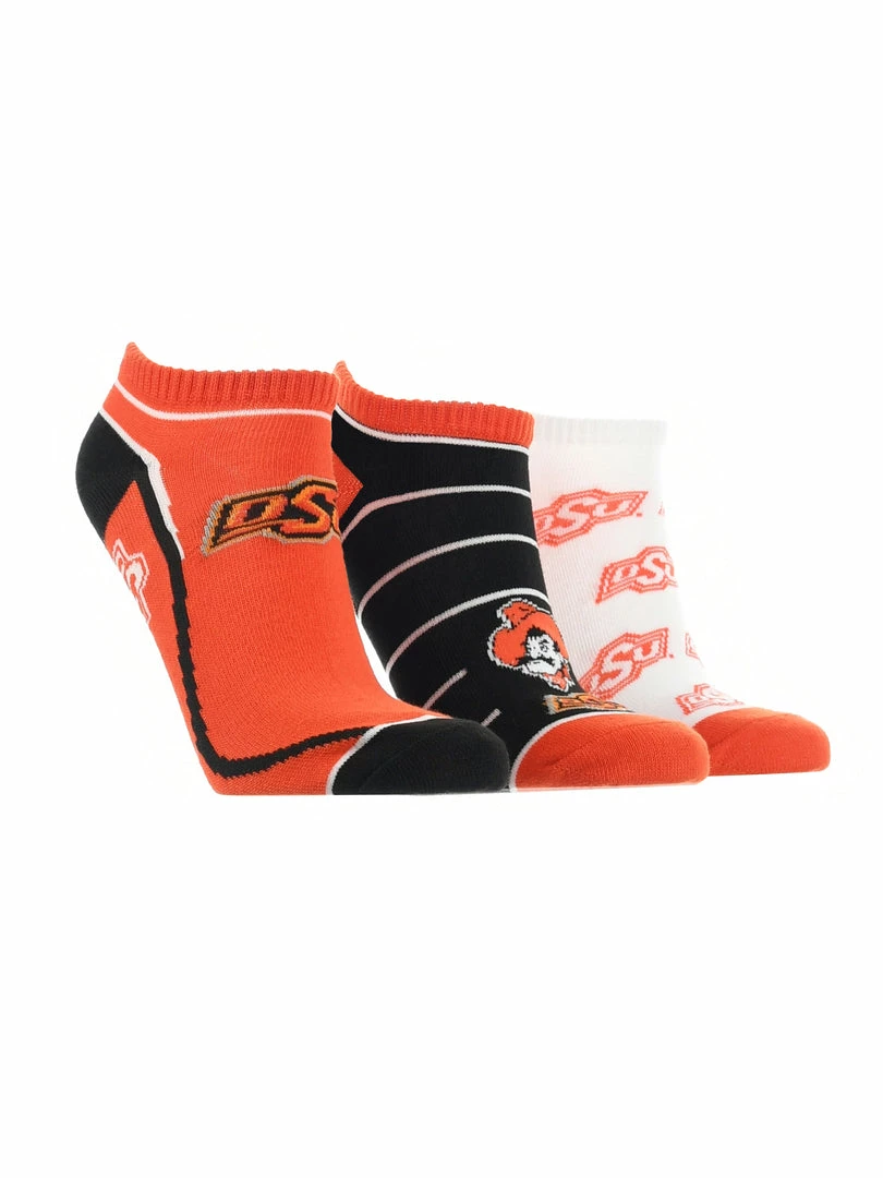 Deals 🤩 TCK Oklahoma State Cowboys No Show 🧦 Socks Full Field 3 Pack All Schools 🧨 1 TCK Oklahoma State Cowboys No Show Socks Full Field 3 Pack All Schools