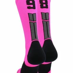 Cheap ๐ MadSportsStuff Neon Pink And Black Player ID Custom Number Crew ๐งฆ Socks For ๐ Basketball Lacrosse Volleyball Boys And ๐ง Girls Lacrosse ๐งฆ Socks ๐ 196 MadSportsStuff Neon Pink And Black Player ID Custom Number Crew Socks For Basketball Lacrosse Volleyball Boys And Girls Lacrosse Socks