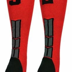 Wholesale π₯° MadSportsStuff βΎ Baseball 𧦠Socks Red And Black Player ID Custom Number Over The Calf 𧦠Socks For π₯ Softball βΎ Baseball Football Boys And π§ Girls π 203 MadSportsStuff Baseball Socks Red And Black Player ID Custom Number Over The Calf Socks For Softball Baseball Football Boys And Girls
