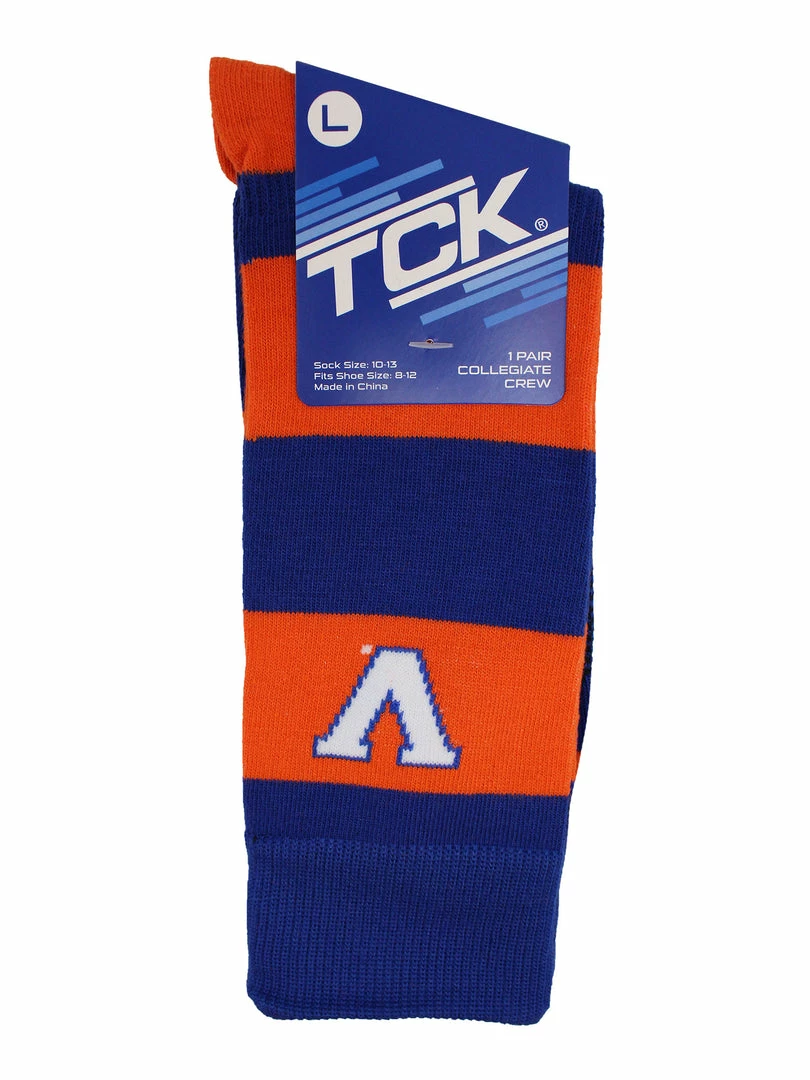 Wholesale ๐ TCK Virginia Cavaliers ๐งฆ Socks Game Day Striped Crew ๐งฆ Socks ๐ 4 TCK Virginia Cavaliers Socks Game Day Striped Crew Socks