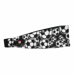 MadSportsStuff Crazy Soccer Headband With Soccer Ball Logos Headbands