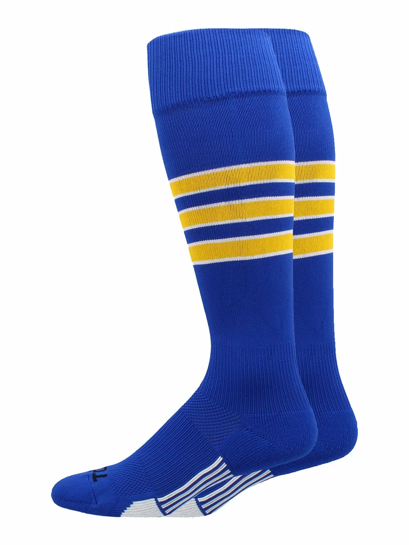Cheap 𧨠MadSportsStuff Dugout 3 Stripe π₯ Softball 𧦠Socks (Multiple Colors) βοΈ 12 MadSportsStuff Dugout 3 Stripe Softball Socks (Multiple Colors)