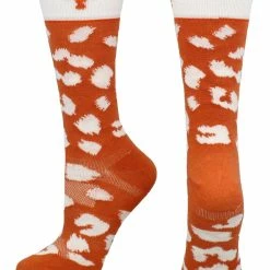 TCK Texas Longhorns Socks Womens Savage Crew Socks All Schools