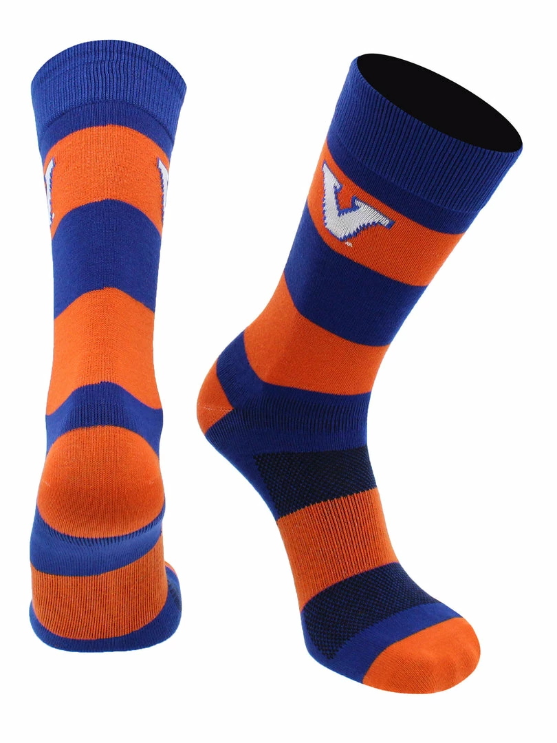 Wholesale ๐ TCK Virginia Cavaliers ๐งฆ Socks Game Day Striped Crew ๐งฆ Socks ๐ 1 TCK Virginia Cavaliers Socks Game Day Striped Crew Socks