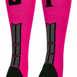 Discount ๐ฅ MadSportsStuff Neon Pink And Black Player ID Custom Number Over The Calf ๐งฆ Socks For ๐ฅ Softball โพ Baseball Football Boys And ๐ง Girls โพ Baseball ๐งฆ Socks ๐ 154 MadSportsStuff Neon Pink And Black Player ID Custom Number Over The Calf Socks For Softball Baseball Football Boys And Girls Baseball Socks