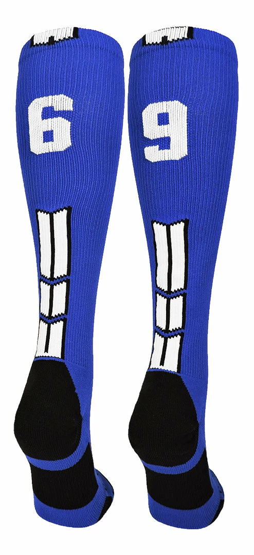Best Sale ๐ MadSportsStuff โพ Baseball ๐งฆ Socks Royal Player ID Custom Number Over The Calf ๐งฆ Socks For ๐ฅ Softball โพ Baseball Football Boys And ๐ง Girls ๐ 11 MadSportsStuff Baseball Socks Royal Player ID Custom Number Over The Calf Socks For Softball Baseball Football Boys And Girls
