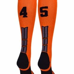 Best Sale ๐ MadSportsStuff ๐ฅ Softball ๐งฆ Socks Orange And Black Player ID Custom Number Over The Calf ๐งฆ Socks For ๐ฅ Softball โพ Baseball Football Boys And ๐ง Girls โญ 190 MadSportsStuff Softball Socks Orange And Black Player ID Custom Number Over The Calf Socks For Softball Baseball Football Boys And Girls