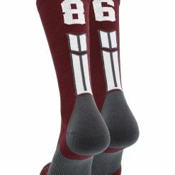 Best deal ๐คฉ MadSportsStuff Maroon Player ID Custom Number Crew ๐งฆ Socks For ๐ Basketball Lacrosse Volleyball Boys And ๐ง Girls ๐งจ 147 MadSportsStuff Maroon Player ID Custom Number Crew Socks For Basketball Lacrosse Volleyball Boys And Girls
