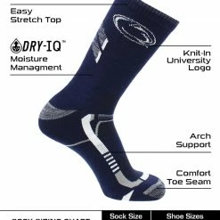 TCK All Schools Penn State Nittany Lions Socks Pennsylvania State University Nittany Lions Champion Crew Socks