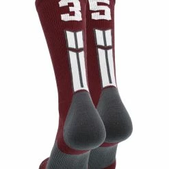 Best deal ๐คฉ MadSportsStuff Maroon Player ID Custom Number Crew ๐งฆ Socks For ๐ Basketball Lacrosse Volleyball Boys And ๐ง Girls ๐งจ 198 MadSportsStuff Maroon Player ID Custom Number Crew Socks For Basketball Lacrosse Volleyball Boys And Girls