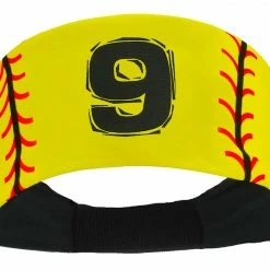 MadSportsStuff Softball Headband For Girls With Jersey Number (numbers 00-39) Headbands