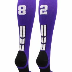 Discount ๐ MadSportsStuff Purple Player ID Custom Number Over The Calf ๐งฆ Socks For ๐ฅ Softball โพ Baseball Football Boys And ๐ง Girls ๐ฅ Softball ๐งฆ Socks ๐ 153 MadSportsStuff Purple Player ID Custom Number Over The Calf Socks For Softball Baseball Football Boys And Girls Softball Socks