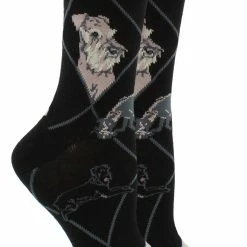 WHD Crazy Socks - Crew Schnauzer Socks For Women Gift For Dog Lovers