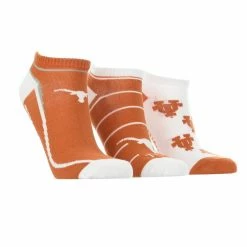 TCK Texas Longhorns No Show Socks Full Field 3 Pack