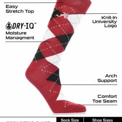 Coupon ๐งจ TCK Alabama Crimson Tide Argyle ๐ Dress ๐งฆ Socks NCAA Fanwear Crew Length ๐ฏ 6 TCK Alabama Crimson Tide Argyle Dress Socks NCAA Fanwear Crew Length