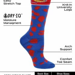 Cheapest โ TCK KU Kansas Jayhawks ๐งฆ Socks ๐ฉ Womens Savage Crew ๐งฆ Socks ๐ 7 TCK KU Kansas Jayhawks Socks Womens Savage Crew Socks