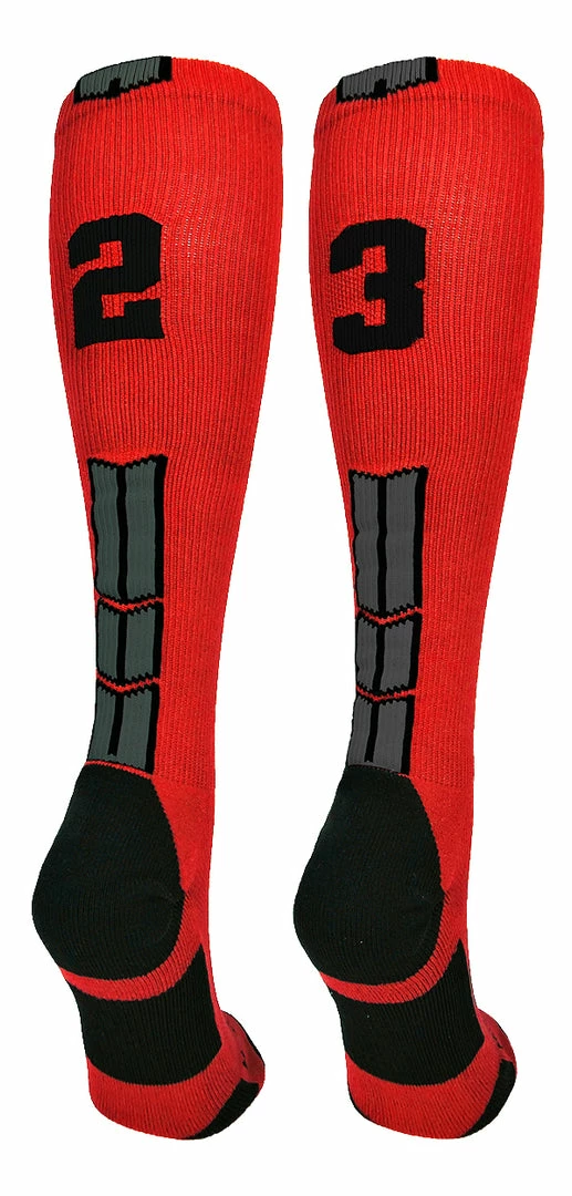 Wholesale π₯° MadSportsStuff βΎ Baseball 𧦠Socks Red And Black Player ID Custom Number Over The Calf 𧦠Socks For π₯ Softball βΎ Baseball Football Boys And π§ Girls π 80 MadSportsStuff Baseball Socks Red And Black Player ID Custom Number Over The Calf Socks For Softball Baseball Football Boys And Girls