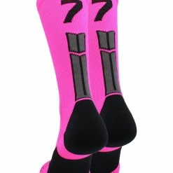 Cheap ๐ MadSportsStuff Neon Pink And Black Player ID Custom Number Crew ๐งฆ Socks For ๐ Basketball Lacrosse Volleyball Boys And ๐ง Girls Lacrosse ๐งฆ Socks ๐ 156 MadSportsStuff Neon Pink And Black Player ID Custom Number Crew Socks For Basketball Lacrosse Volleyball Boys And Girls Lacrosse Socks