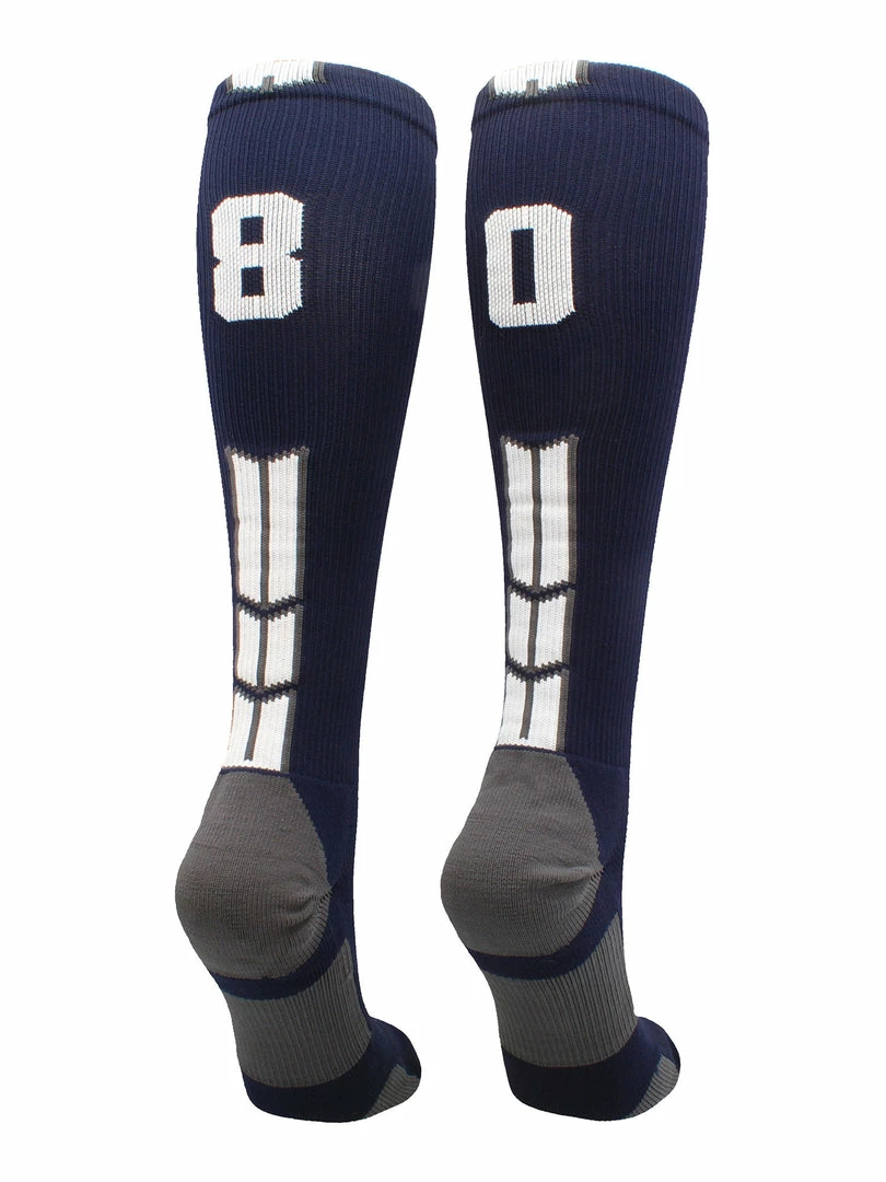 Best Sale ๐คฉ MadSportsStuff Navy Player ID Custom Number Over The Calf ๐งฆ Socks For ๐ฅ Softball โพ Baseball Football Boys And ๐ง Girls โจ 52 MadSportsStuff Navy Player ID Custom Number Over The Calf Socks For Softball Baseball Football Boys And Girls