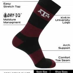 Cheap ๐ฅ TCK Texas A&M Aggies ๐งฆ Socks Game Day Striped Crew ๐งฆ Socks ๐ 7 TCK Texas A&M Aggies Socks Game Day Striped Crew Socks