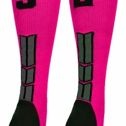 Discount ๐ฅ MadSportsStuff Neon Pink And Black Player ID Custom Number Over The Calf ๐งฆ Socks For ๐ฅ Softball โพ Baseball Football Boys And ๐ง Girls โพ Baseball ๐งฆ Socks ๐ 203 MadSportsStuff Neon Pink And Black Player ID Custom Number Over The Calf Socks For Softball Baseball Football Boys And Girls Baseball Socks