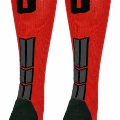 Budget ๐ฏ MadSportsStuff Red And Black Player ID Custom Number Over The Calf ๐งฆ Socks For ๐ฅ Softball โพ Baseball Football Boys And ๐ง Girls โพ Baseball ๐งฆ Socks ๐ 112 MadSportsStuff Red And Black Player ID Custom Number Over The Calf Socks For Softball Baseball Football Boys And Girls Baseball Socks