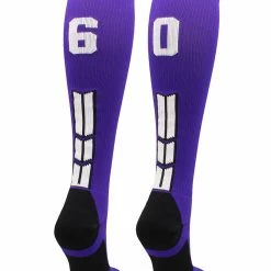 Discount ๐ MadSportsStuff Purple Player ID Custom Number Over The Calf ๐งฆ Socks For ๐ฅ Softball โพ Baseball Football Boys And ๐ง Girls ๐ฅ Softball ๐งฆ Socks ๐ 125 MadSportsStuff Purple Player ID Custom Number Over The Calf Socks For Softball Baseball Football Boys And Girls Softball Socks