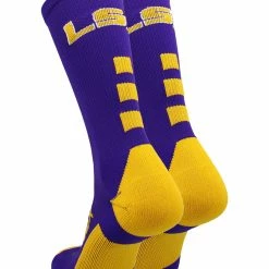 TCK LSU Tigers Baseline Crew Socks