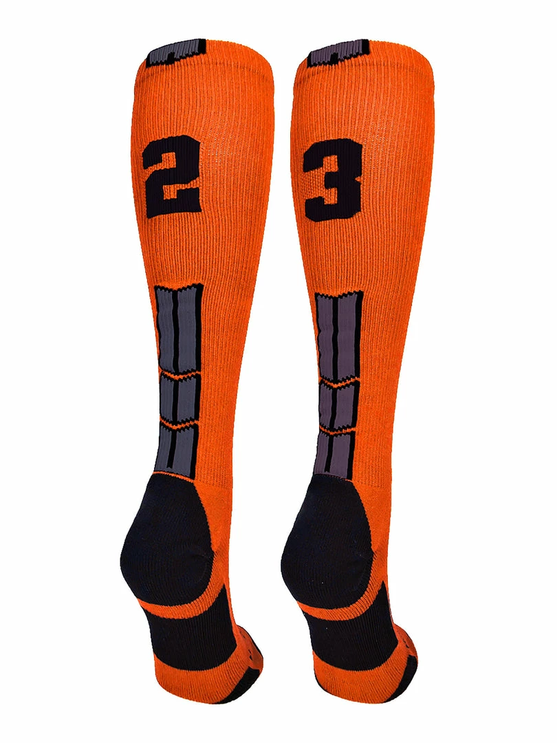 Deals โญ MadSportsStuff ๐ฅ Softball ๐งฆ Socks Orange And Black Player ID Custom Number Over The Calf ๐งฆ Socks For ๐ฅ Softball โพ Baseball Football Boys And ๐ง Girls ๐ 80 MadSportsStuff Softball Socks Orange And Black Player ID Custom Number Over The Calf Socks For Softball Baseball Football Boys And Girls