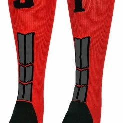 Wholesale π₯° MadSportsStuff βΎ Baseball 𧦠Socks Red And Black Player ID Custom Number Over The Calf 𧦠Socks For π₯ Softball βΎ Baseball Football Boys And π§ Girls π 135 MadSportsStuff Baseball Socks Red And Black Player ID Custom Number Over The Calf Socks For Softball Baseball Football Boys And Girls