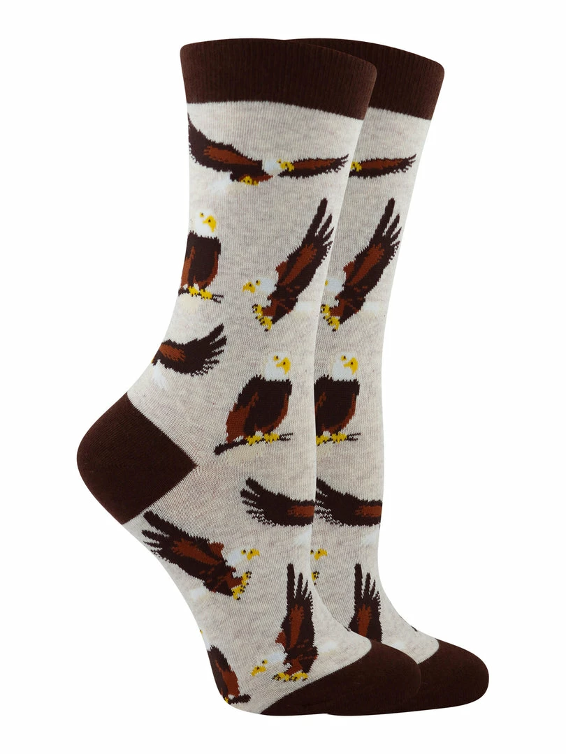 Cheapest ๐ WHD Bald Eagle ๐งฆ Socks For ๐ฉ Women Gift For Bird Lovers Crazy ๐งฆ Socks - Crew ๐ฅฐ 5 WHD Bald Eagle Socks For Women Gift For Bird Lovers Crazy Socks - Crew