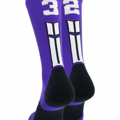 Brand new ๐ฅฐ MadSportsStuff Purple Player ID Custom Number Crew ๐งฆ Socks For ๐ Basketball Lacrosse Volleyball Boys And ๐ง Girls ๐ 201 MadSportsStuff Purple Player ID Custom Number Crew Socks For Basketball Lacrosse Volleyball Boys And Girls