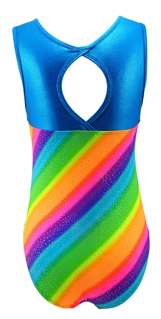 Deals ๐ฅฐ MadSportsStuff Leotards Keyhole Style Rainbow Sparkle ๐ง Girls Gymnastics Leotard โญ 2 MadSportsStuff Leotards Keyhole Style Rainbow Sparkle Girls Gymnastics Leotard