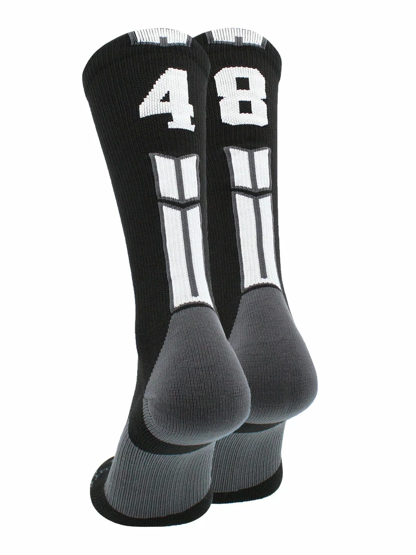 Outlet ๐งจ MadSportsStuff Black Player ID Custom Number Crew ๐งฆ Socks For ๐ Basketball Lacrosse Volleyball Boys And ๐ง Girls Volleyball ๐งฆ Socks ๐ฏ 56 MadSportsStuff Black Player ID Custom Number Crew Socks For Basketball Lacrosse Volleyball Boys And Girls Volleyball Socks