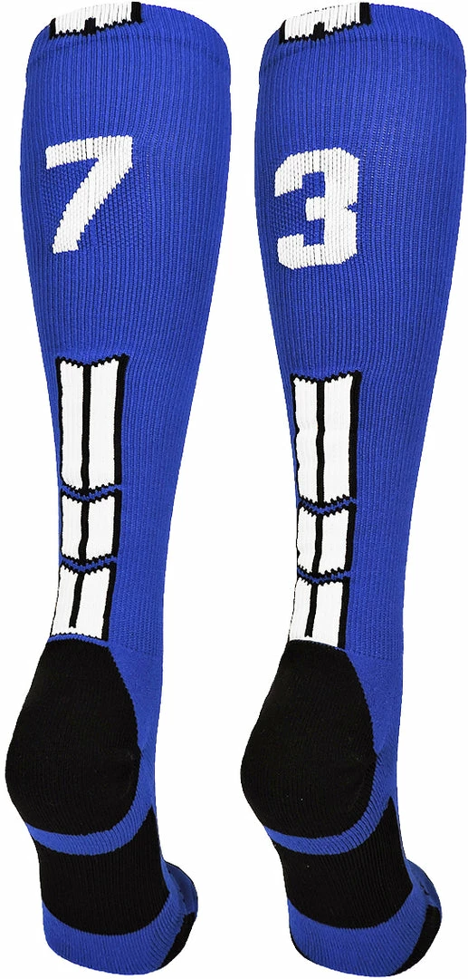 Best Sale ๐ MadSportsStuff โพ Baseball ๐งฆ Socks Royal Player ID Custom Number Over The Calf ๐งฆ Socks For ๐ฅ Softball โพ Baseball Football Boys And ๐ง Girls ๐ 29 MadSportsStuff Baseball Socks Royal Player ID Custom Number Over The Calf Socks For Softball Baseball Football Boys And Girls