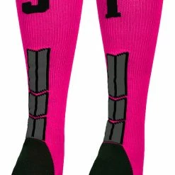 Best Sale ๐ MadSportsStuff โพ Baseball ๐งฆ Socks Neon Pink And Black Player ID Custom Number Over The Calf ๐งฆ Socks For ๐ฅ Softball โพ Baseball Football Boys And ๐ง Girls โจ 204 MadSportsStuff Baseball Socks Neon Pink And Black Player ID Custom Number Over The Calf Socks For Softball Baseball Football Boys And Girls