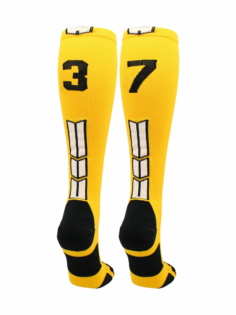 Cheap ๐ MadSportsStuff ๐ฅ Softball ๐งฆ Socks Gold Player ID Custom Number Over The Calf ๐งฆ Socks For ๐ฅ Softball โพ Baseball Football Boys And ๐ง Girls ๐ 93 MadSportsStuff Softball Socks Gold Player ID Custom Number Over The Calf Socks For Softball Baseball Football Boys And Girls
