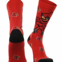 TCK All Schools Louisville Cardinals Socks Crew Length Sock Mayhem