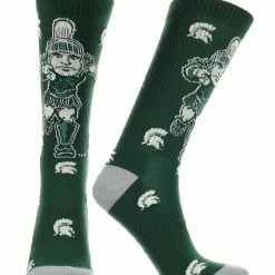 TCK Michigan State Spartans Socks Crew Length Sock Mayhem