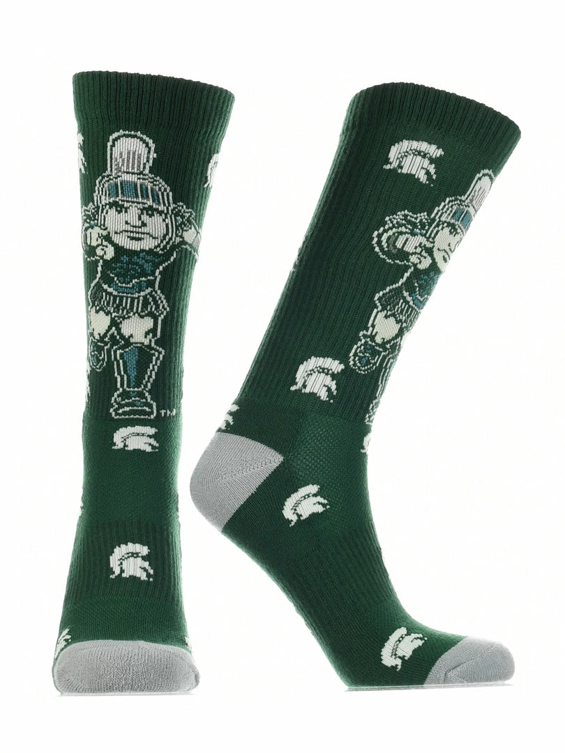 Flash Sale ๐งจ TCK Michigan State Spartans ๐งฆ Socks Crew Length Sock Mayhem ๐ 2 TCK Michigan State Spartans Socks Crew Length Sock Mayhem
