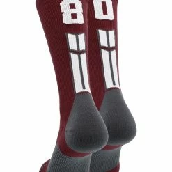 Best deal ๐คฉ MadSportsStuff Maroon Player ID Custom Number Crew ๐งฆ Socks For ๐ Basketball Lacrosse Volleyball Boys And ๐ง Girls ๐งจ 153 MadSportsStuff Maroon Player ID Custom Number Crew Socks For Basketball Lacrosse Volleyball Boys And Girls