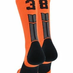 Flash Sale β MadSportsStuff Orange And Black Player ID Custom Number Crew 𧦠Socks For π Basketball Lacrosse Volleyball Boys And π§ Girls β 195 MadSportsStuff Orange And Black Player ID Custom Number Crew Socks For Basketball Lacrosse Volleyball Boys And Girls