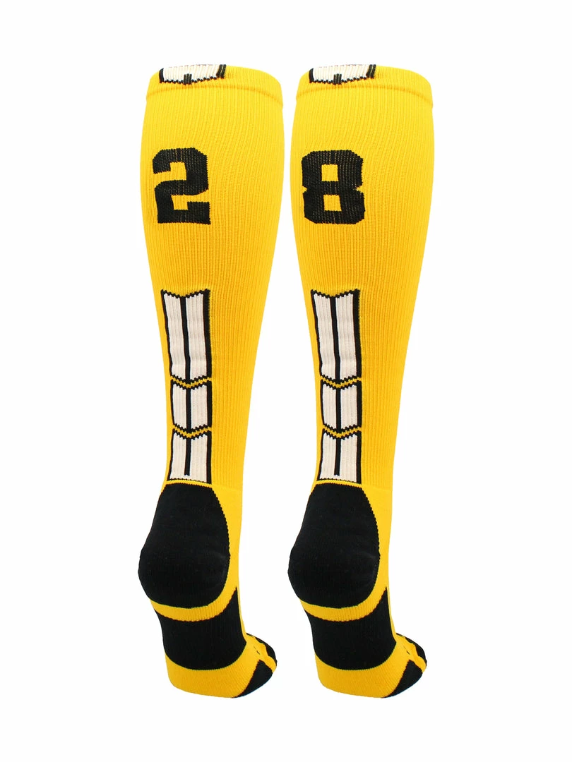 Cheap ๐ MadSportsStuff ๐ฅ Softball ๐งฆ Socks Gold Player ID Custom Number Over The Calf ๐งฆ Socks For ๐ฅ Softball โพ Baseball Football Boys And ๐ง Girls ๐ 101 MadSportsStuff Softball Socks Gold Player ID Custom Number Over The Calf Socks For Softball Baseball Football Boys And Girls