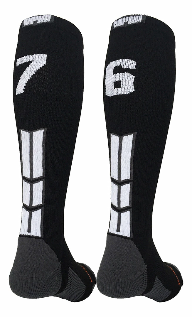 Cheap ๐ฅฐ MadSportsStuff ๐ฅ Softball ๐งฆ Socks Black Player ID Custom Number Over The Calf ๐งฆ Socks For ๐ฅ Softball โพ Baseball Football Boys And ๐ง Girls ๐ 32 MadSportsStuff Softball Socks Black Player ID Custom Number Over The Calf Socks For Softball Baseball Football Boys And Girls