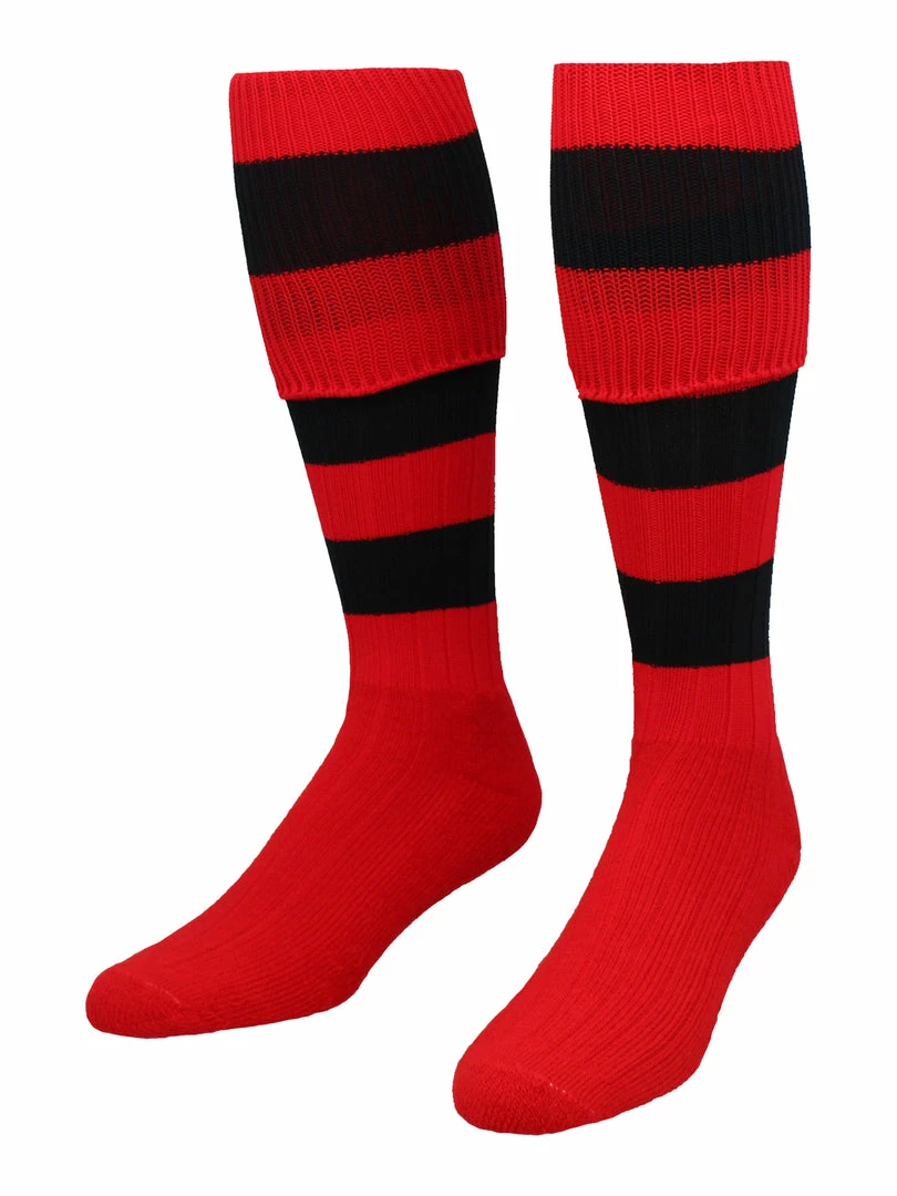 Best deal ๐งจ TCK Hoop Rugby ๐งฆ Socks With Stripes For Men Soccer ๐งฆ Socks ๐ 3 TCK Hoop Rugby Socks With Stripes For Men Soccer Socks