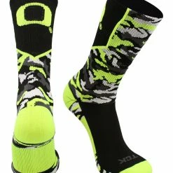 TCK All Schools Oregon Ducks Socks Woodland Camo Crew