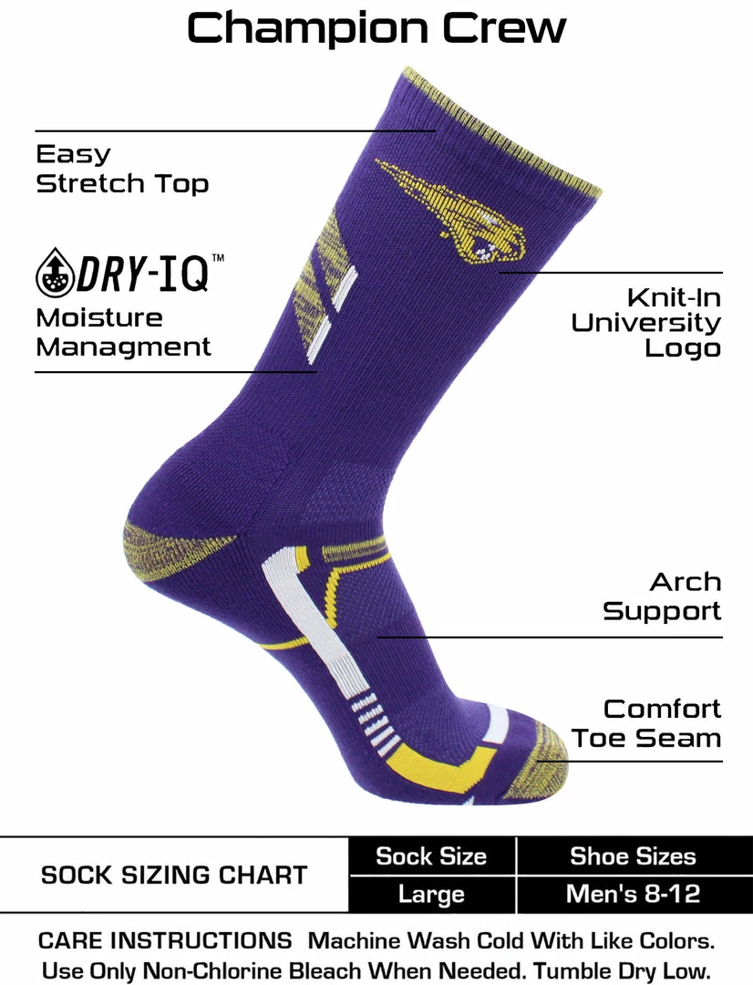 Deals ๐ TCK Northern Iowa Panthers ๐งฆ Socks University Of Northern Iowa Panthers Champion Crew ๐งฆ Socks All Schools ๐ 3 TCK Northern Iowa Panthers Socks University Of Northern Iowa Panthers Champion Crew Socks All Schools