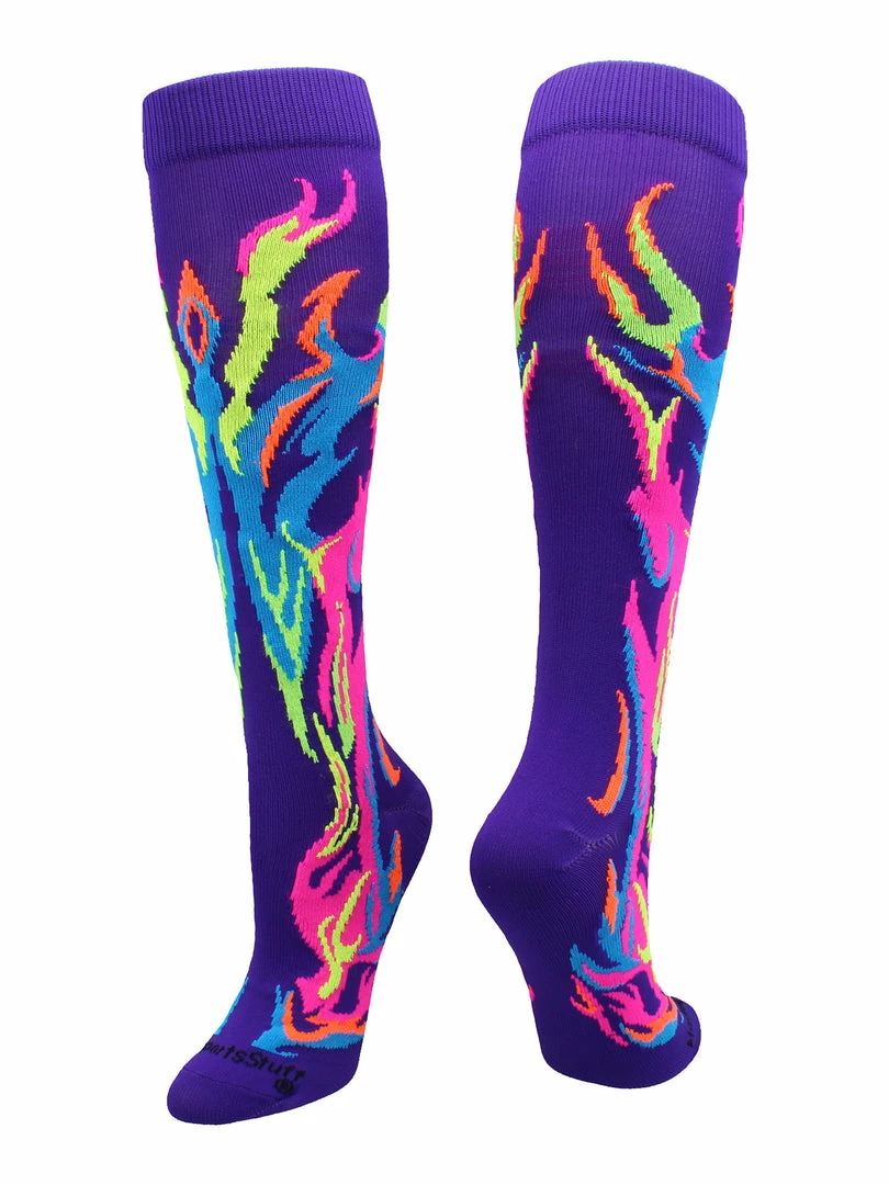 Brand new ๐ MadSportsStuff ๐ฅ Softball ๐งฆ Socks With Flames - For ๐ง Girls Or Boys ๐ฉ Women Or Men โพ Baseball ๐งฆ Socks โค๏ธ 10 MadSportsStuff Softball Socks With Flames - For Girls Or Boys Women Or Men Baseball Socks
